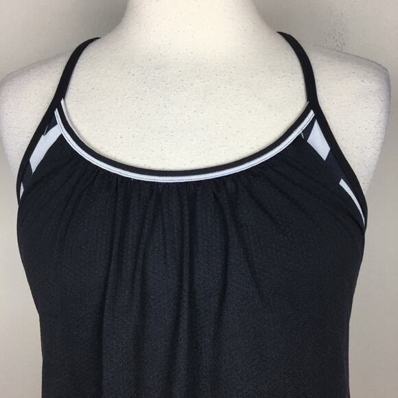 Lululemon Black & White Chevron No Limits Athletic  Tank Top 4 - Picture 4 of 7